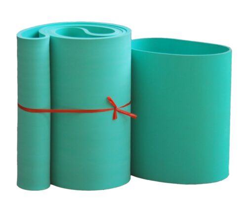 Dây đai dẹt đắp cao su xanh