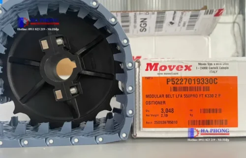 phụ kiện nhông 16 răng - băng tải xích nhựa Movex - Modular Belts 550 PRO Flat Top