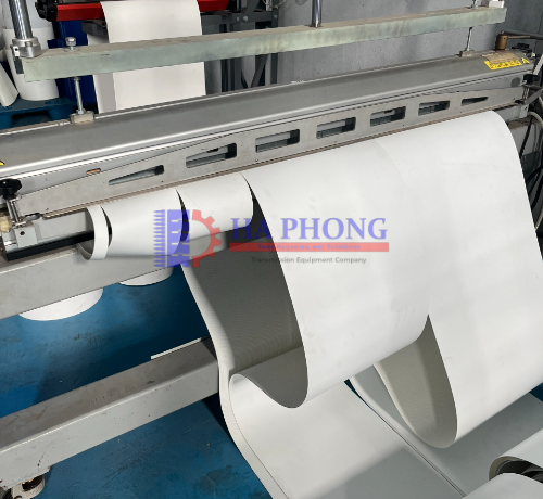 Ép băng tải PVC cho nhà máy khách hàng