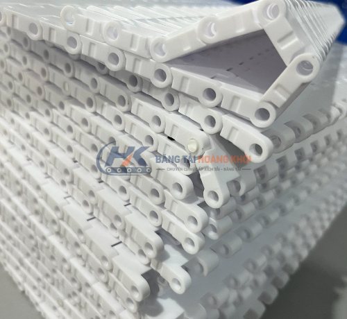 Băng tải nhựa Hong's Belt HS-1000A màu trắng/xanh Băng tải nhựa Hong's Belt HS-1000A