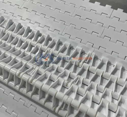 Băng tải nhựa Hong's Belt HS-1000A màu trắng/xanh Băng tải nhựa Hong's Belt HS-1000A